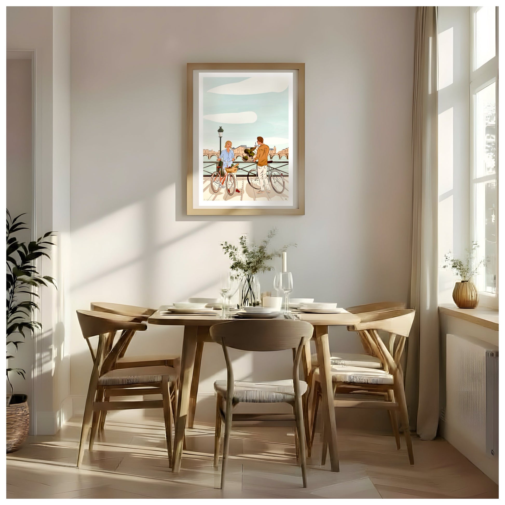 Portrait couleur dessiné à la main avec décor de fond - The Corsicaner