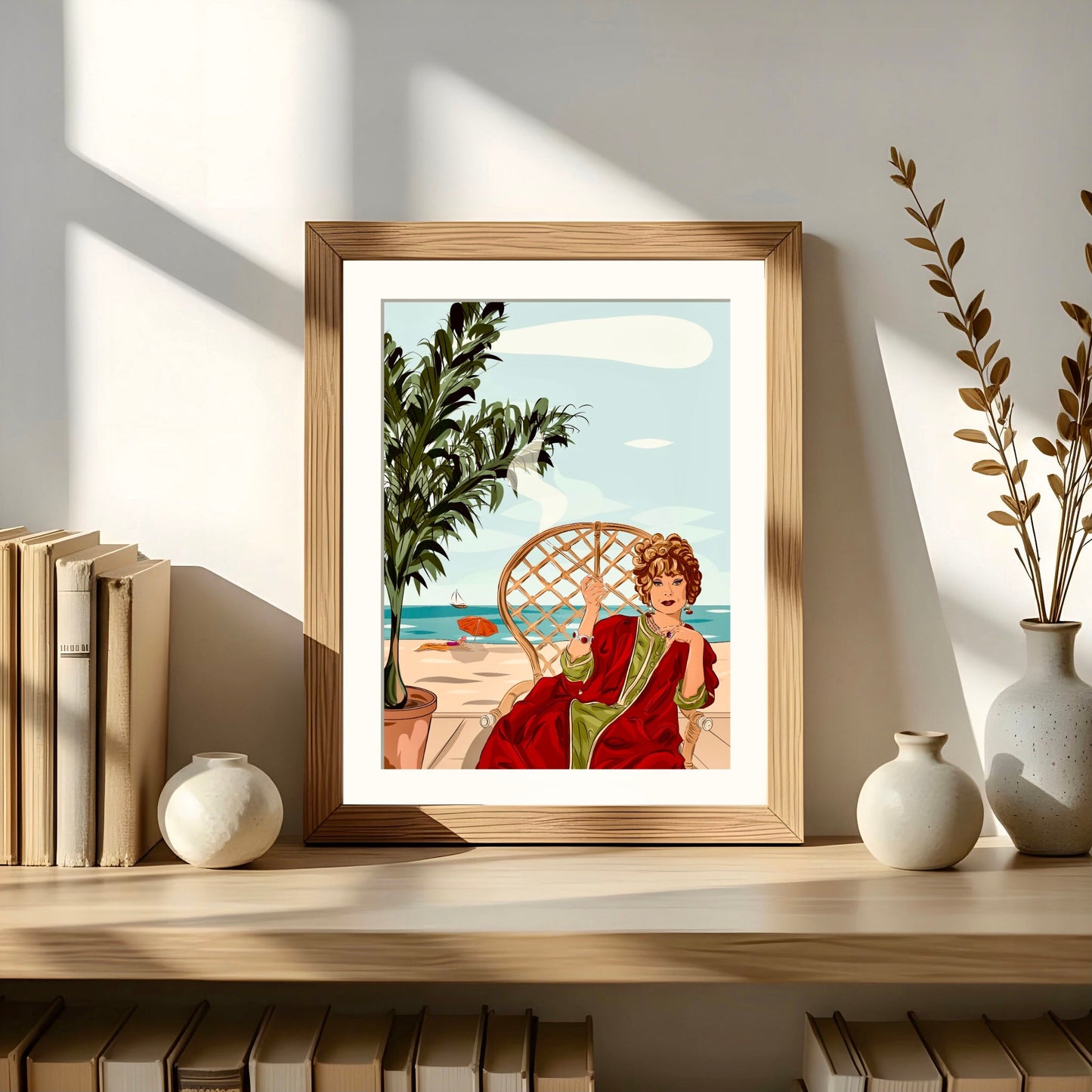 Portrait couleur dessiné à la main avec décor de fond - The Corsicaner