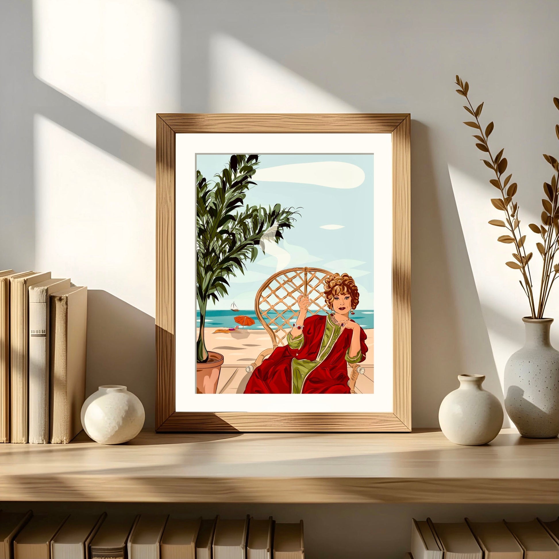 Portrait couleur dessiné à la main avec décor de fond - The Corsicaner