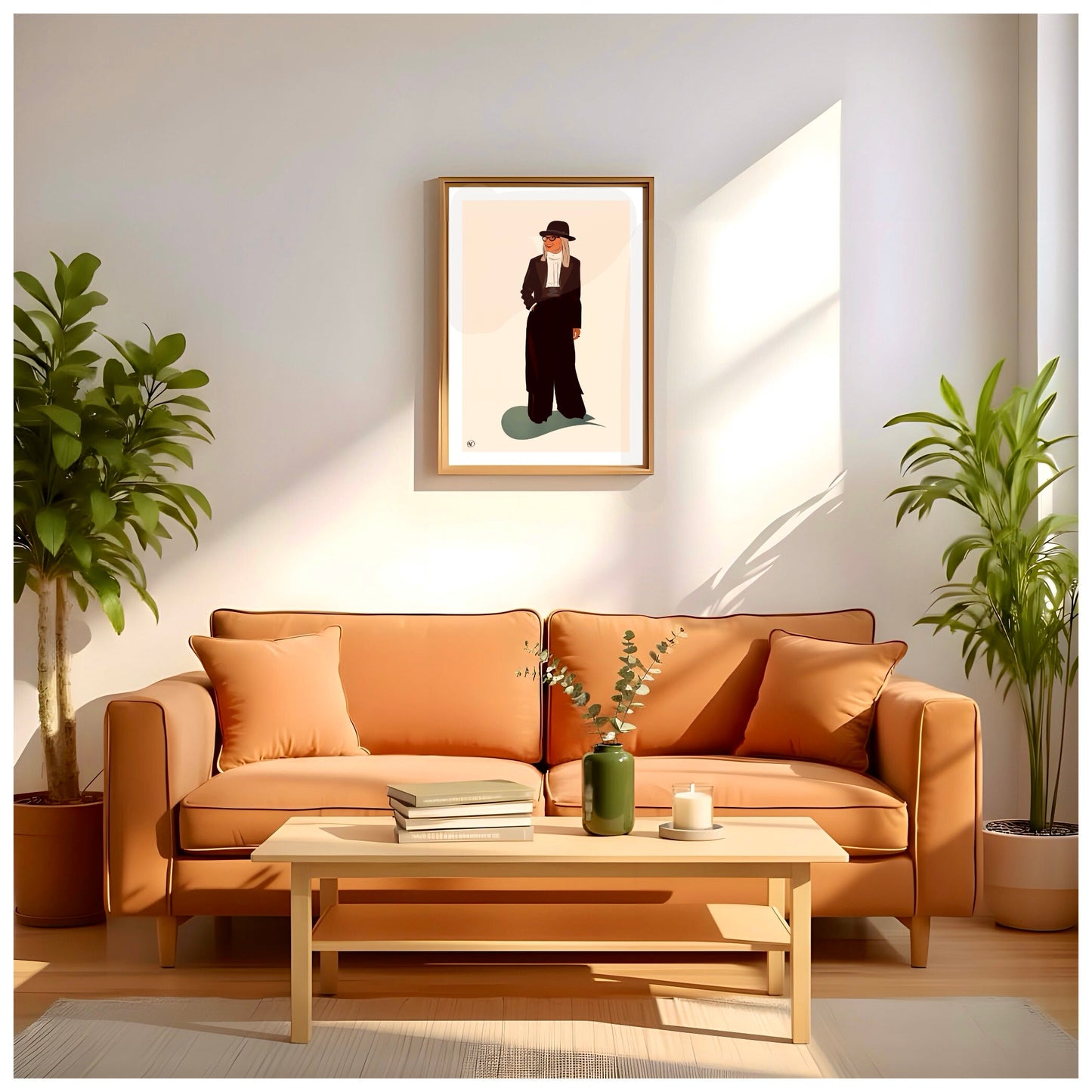 Portrait couleur personnalisé dessiné à la main sur fond neutre - The Corsicaner