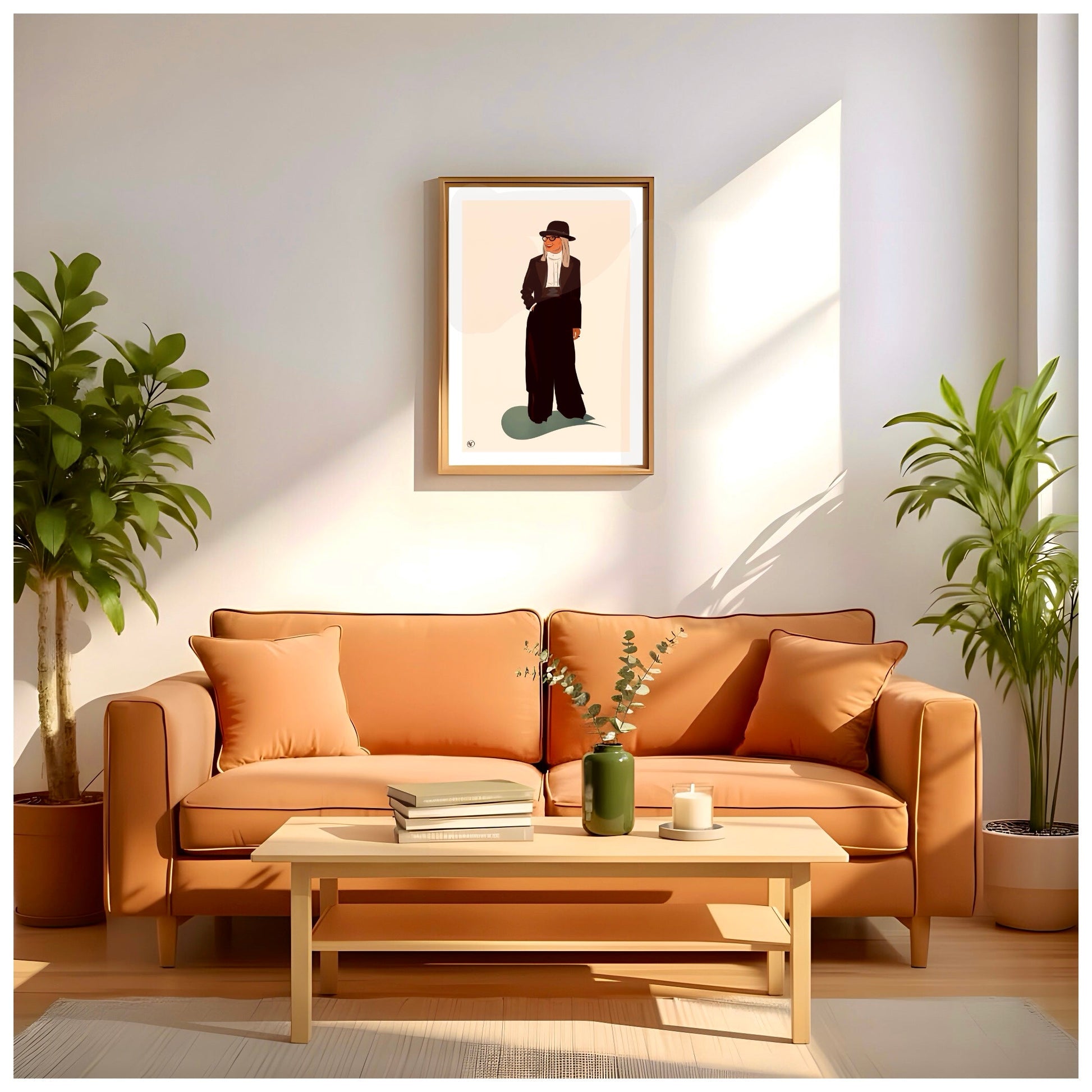 Portrait couleur personnalisé dessiné à la main sur fond neutre - The Corsicaner