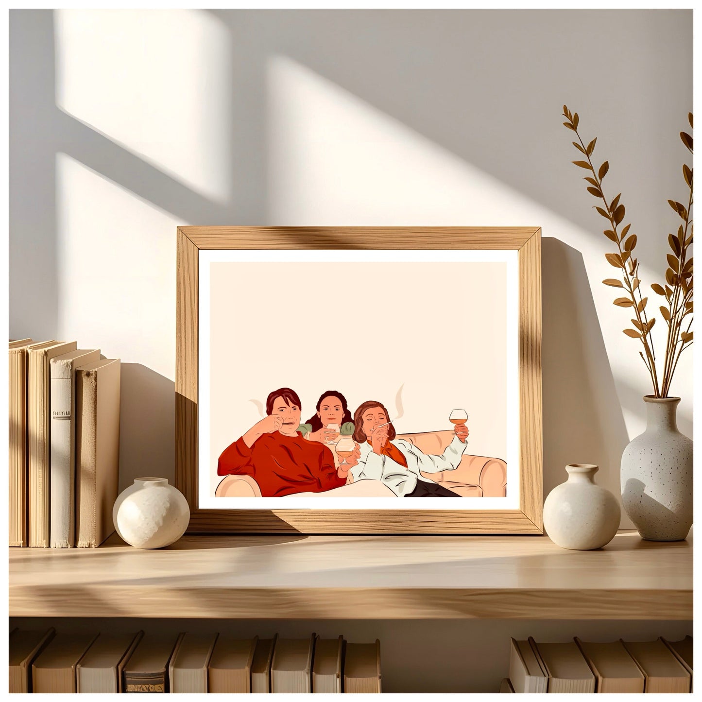 Portrait couleur personnalisé dessiné à la main sur fond neutre - The Corsicaner