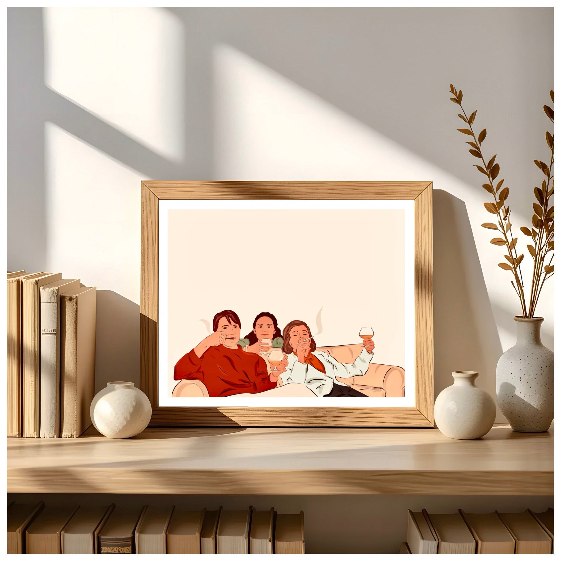 Portrait couleur personnalisé dessiné à la main sur fond neutre - The Corsicaner