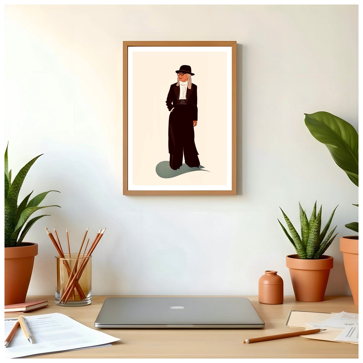 Portrait couleur personnalisé dessiné à la main sur fond neutre - The Corsicaner