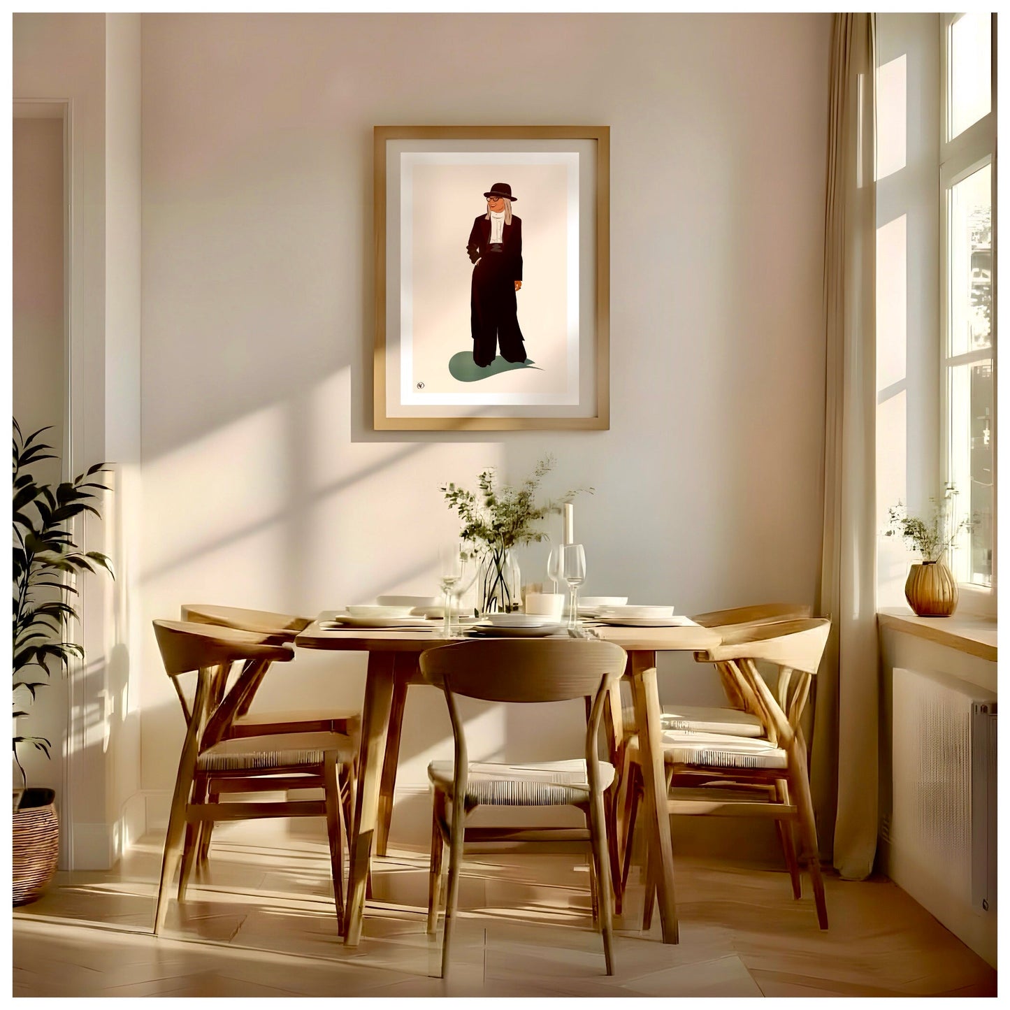 Portrait couleur personnalisé dessiné à la main sur fond neutre - The Corsicaner