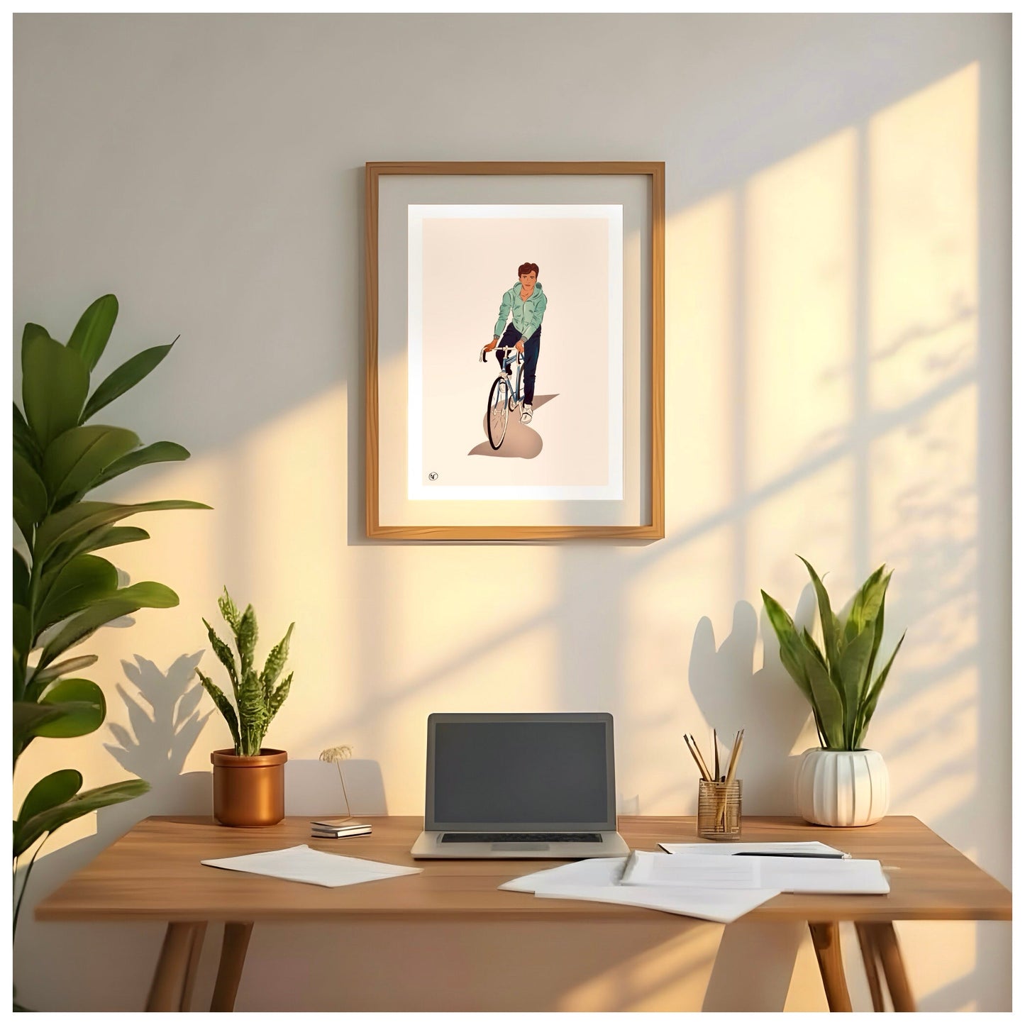 Portrait couleur personnalisé dessiné à la main sur fond neutre - The Corsicaner