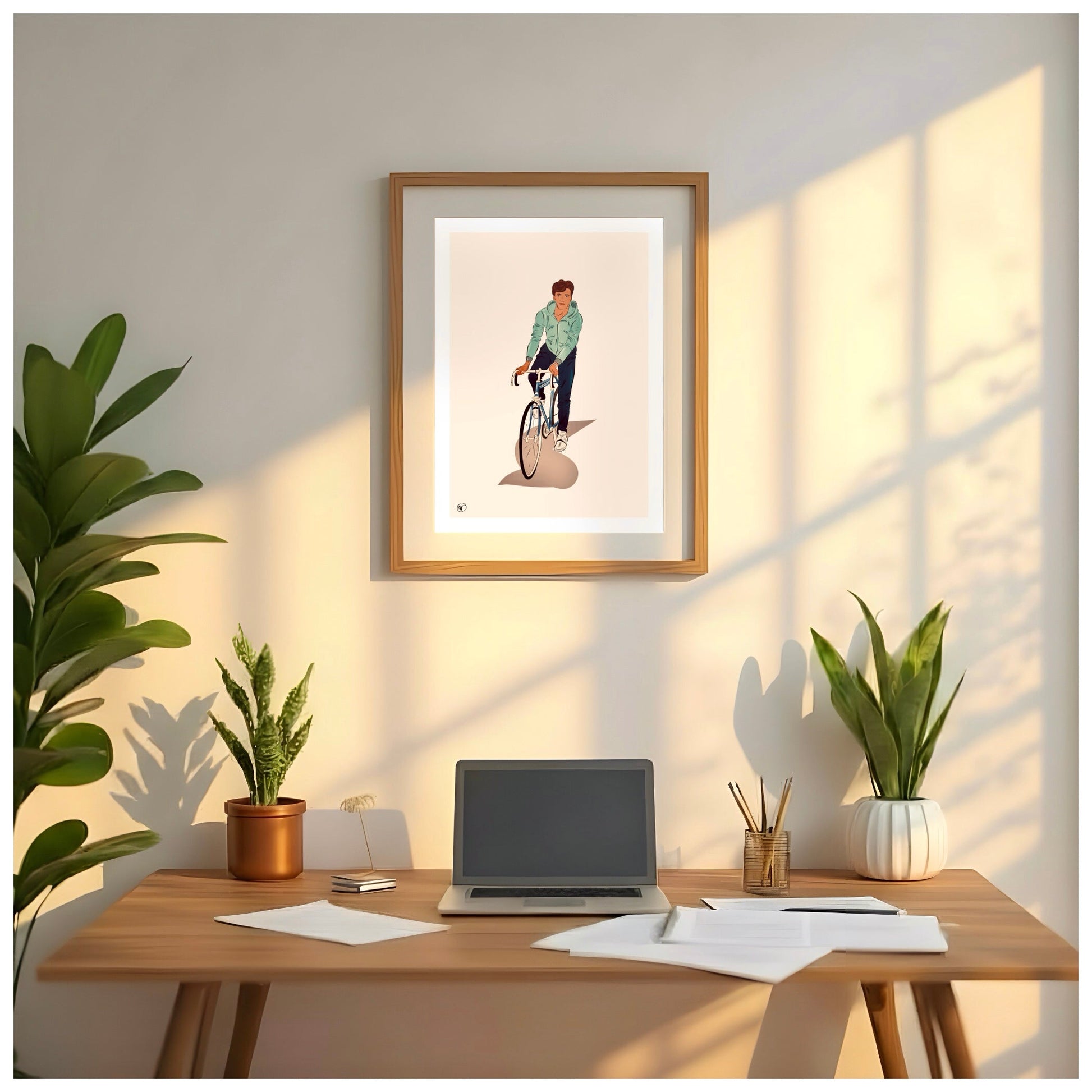 Portrait couleur personnalisé dessiné à la main sur fond neutre - The Corsicaner