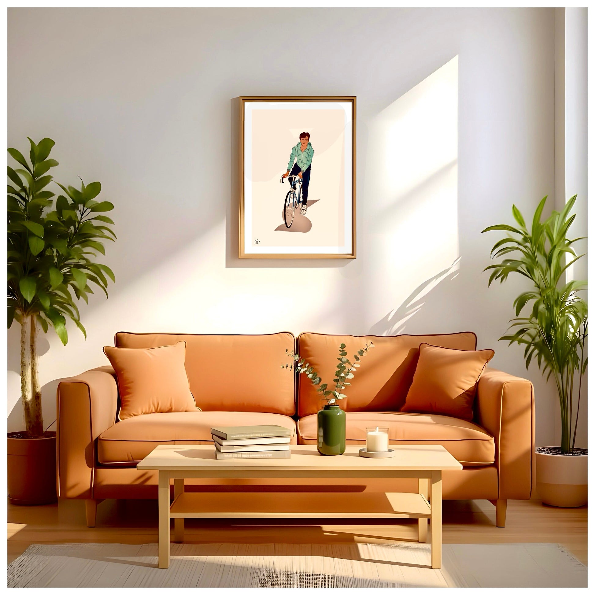 Portrait couleur personnalisé dessiné à la main sur fond neutre - The Corsicaner