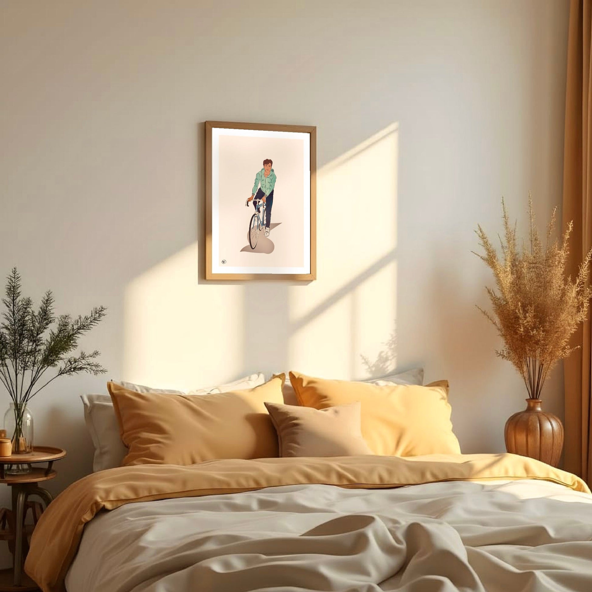 Portrait couleur personnalisé dessiné à la main sur fond neutre - The Corsicaner