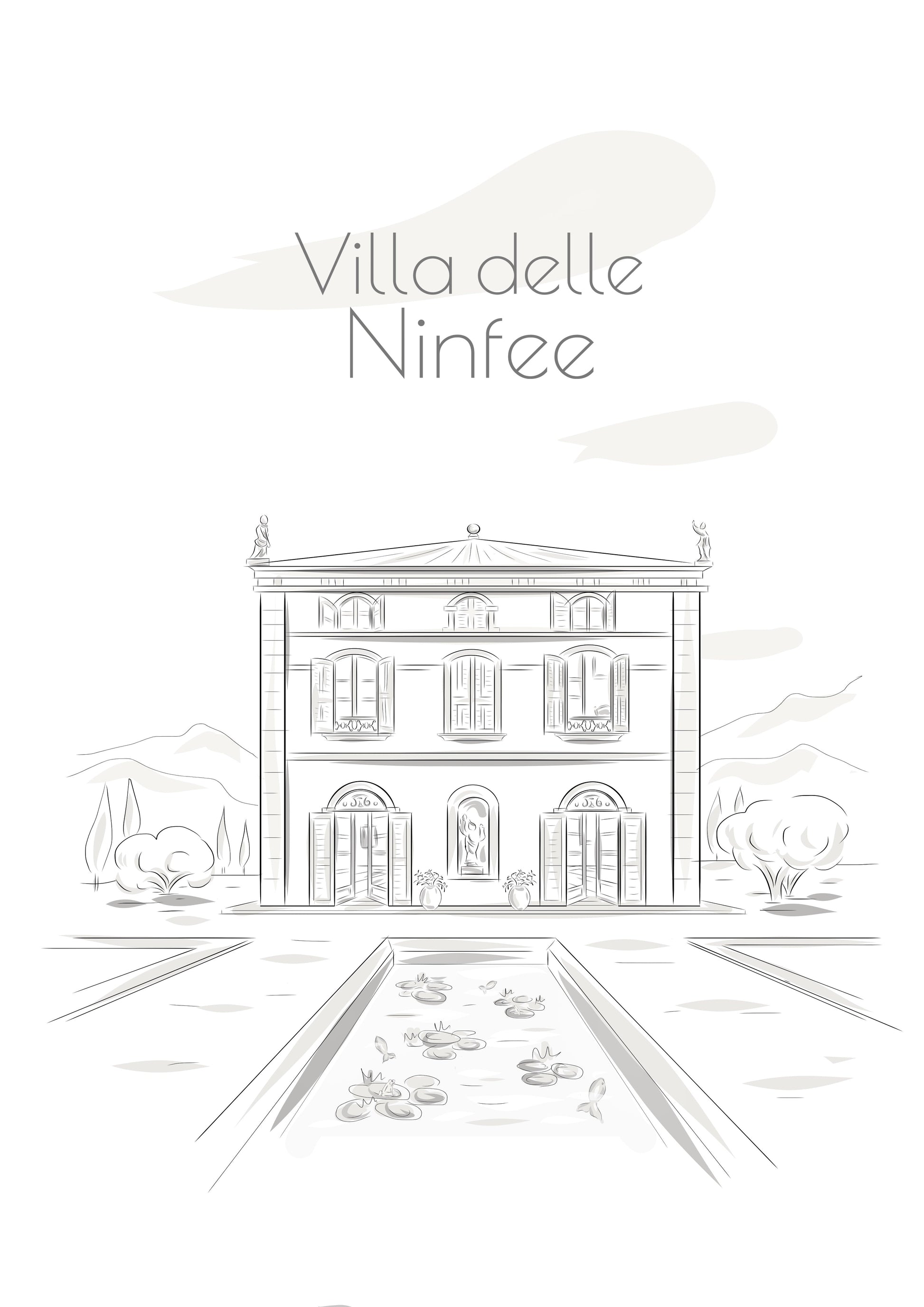 Portrait de maison dessiné à la main - The Corsicaner