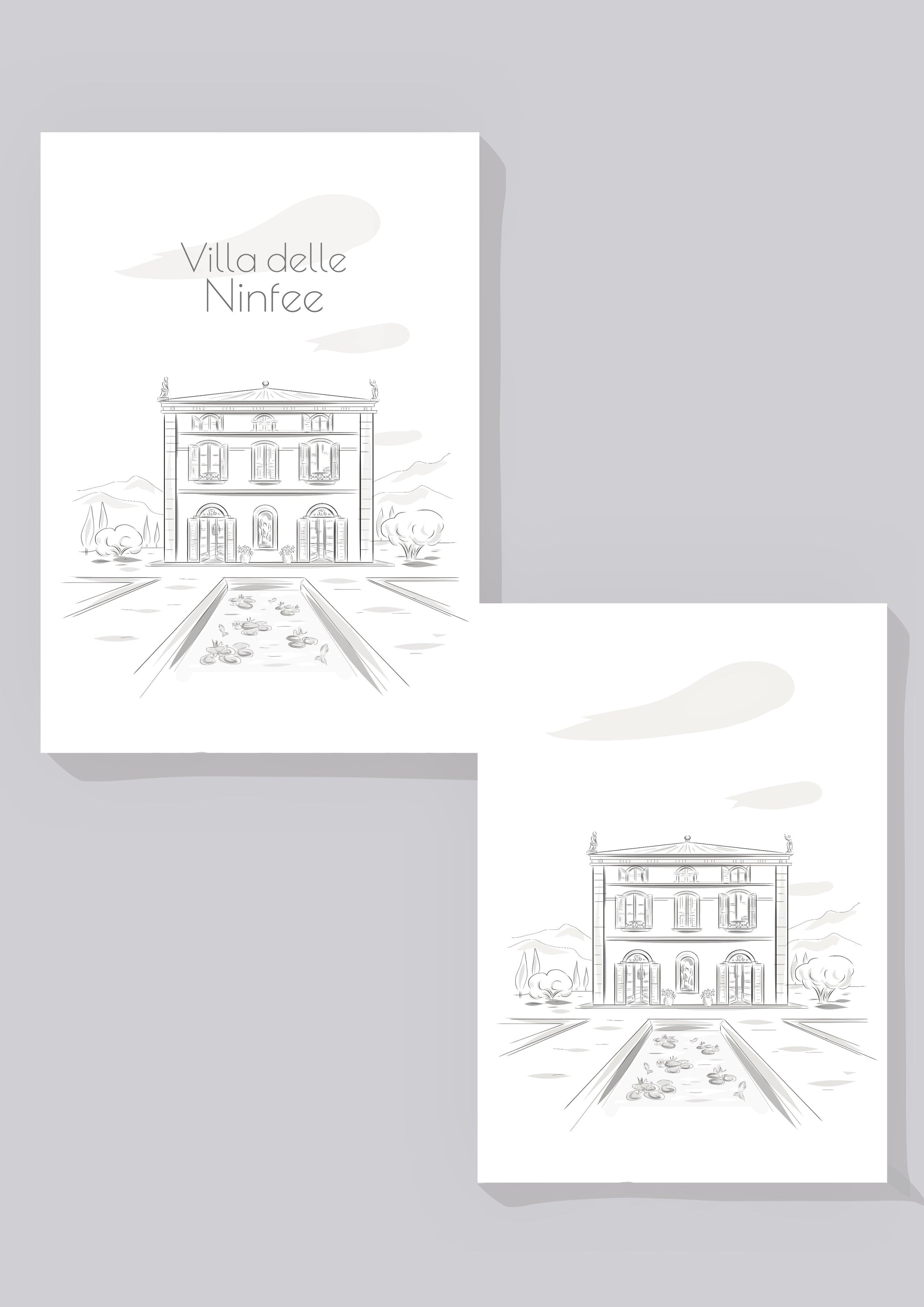 Portrait de maison dessiné à la main - The Corsicaner