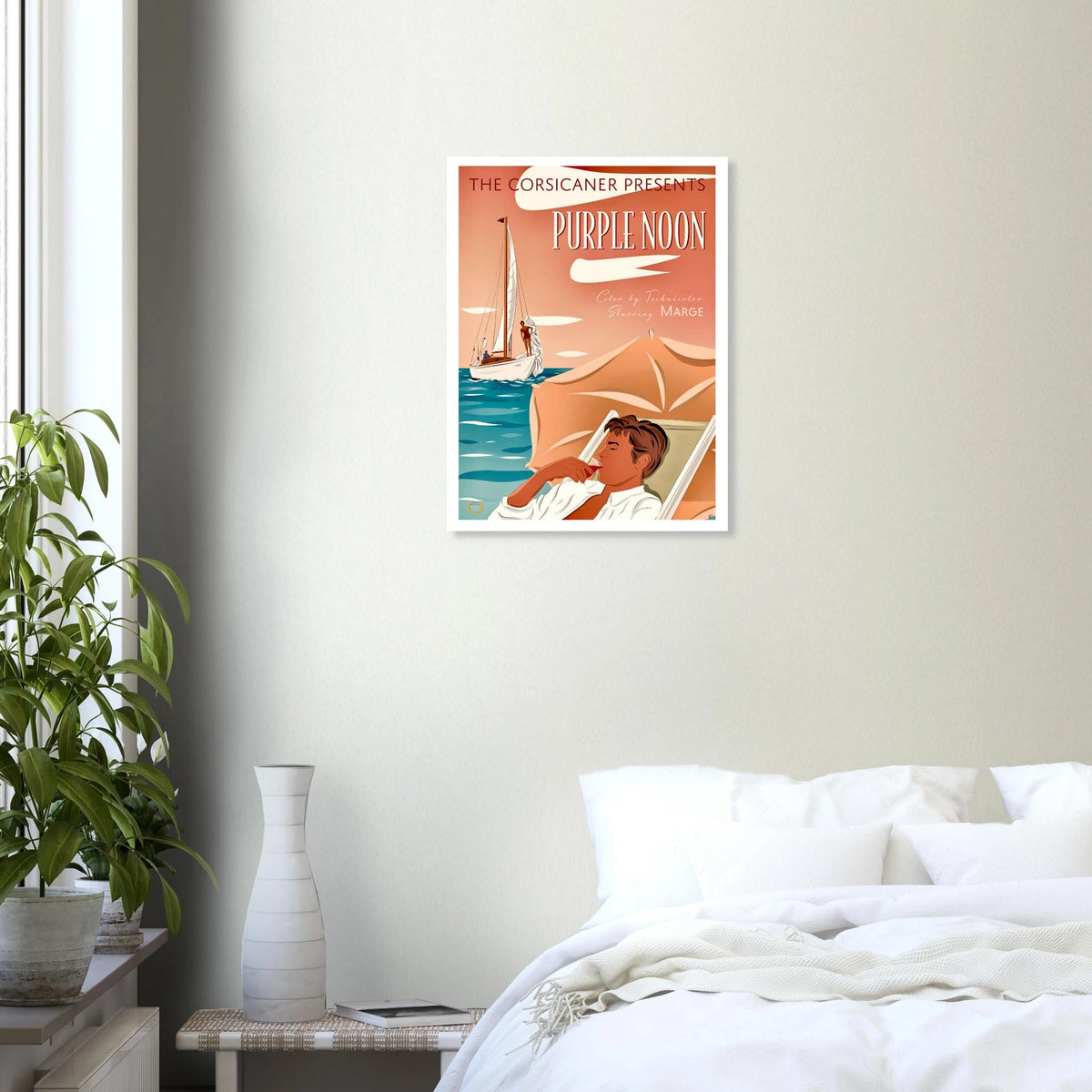 PURPLE NOON alternatif poster sur papier premium matt - livraison offerte - The Corsicaner