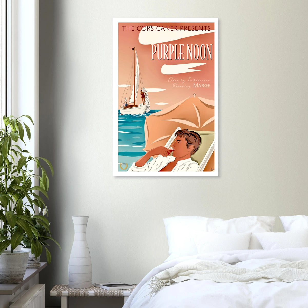 PURPLE NOON - Alternative Movie Poster 60x90 cm / 24x36″ - Free shipping - The Corsicaner