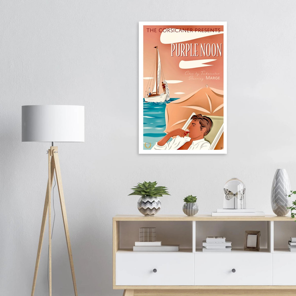 PURPLE NOON - Alternative Movie Poster 60x90 cm / 24x36″ - Free shipping - The Corsicaner