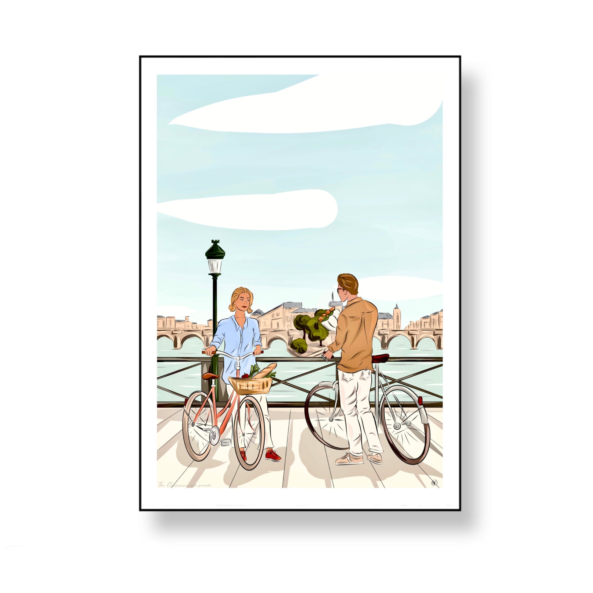 Rencontre sur le Pont des Arts (tirage d’art) - The Corsicaner
