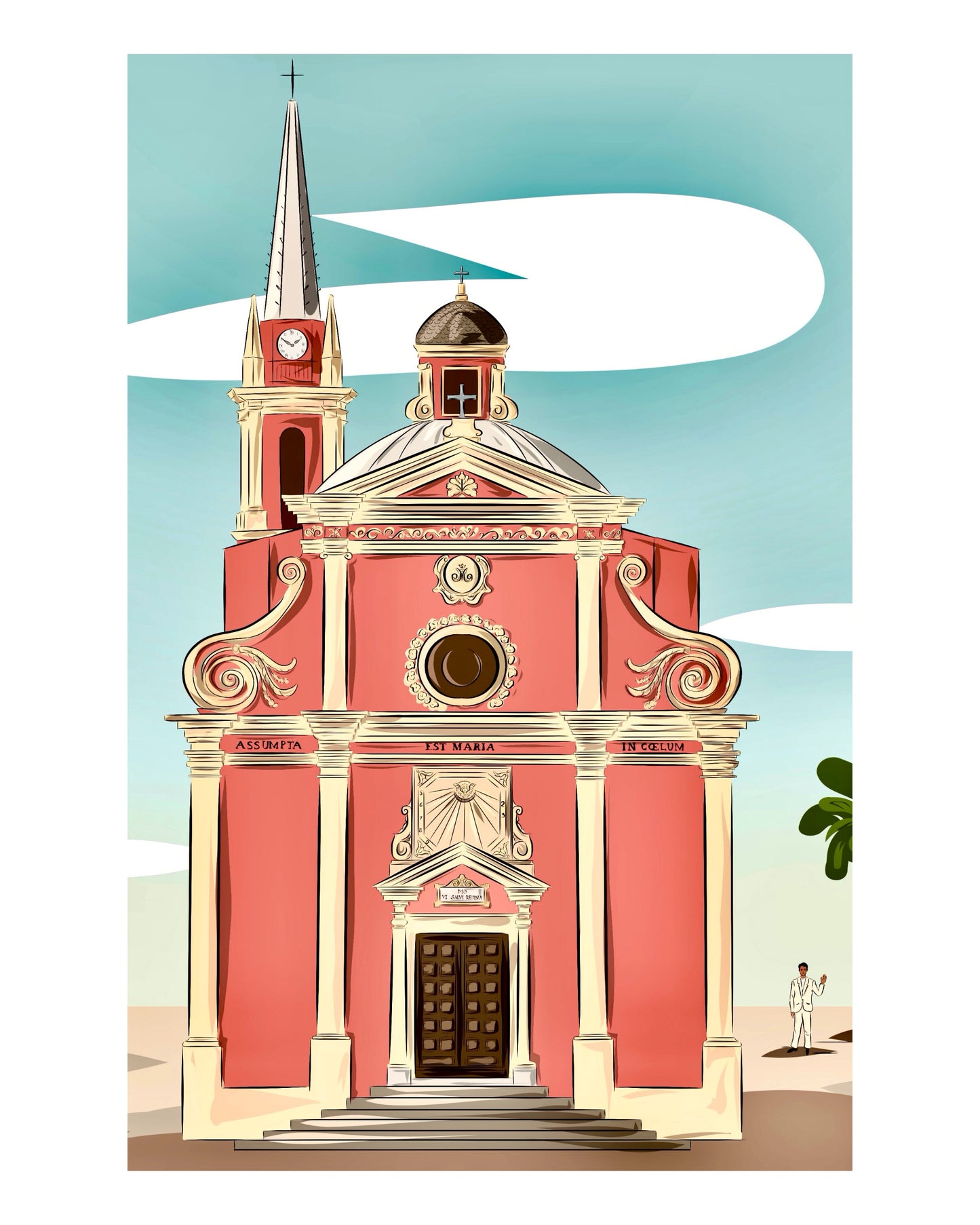 Sainte-Marie Majeure, Calvi (tirage d’art) - The Corsicaner