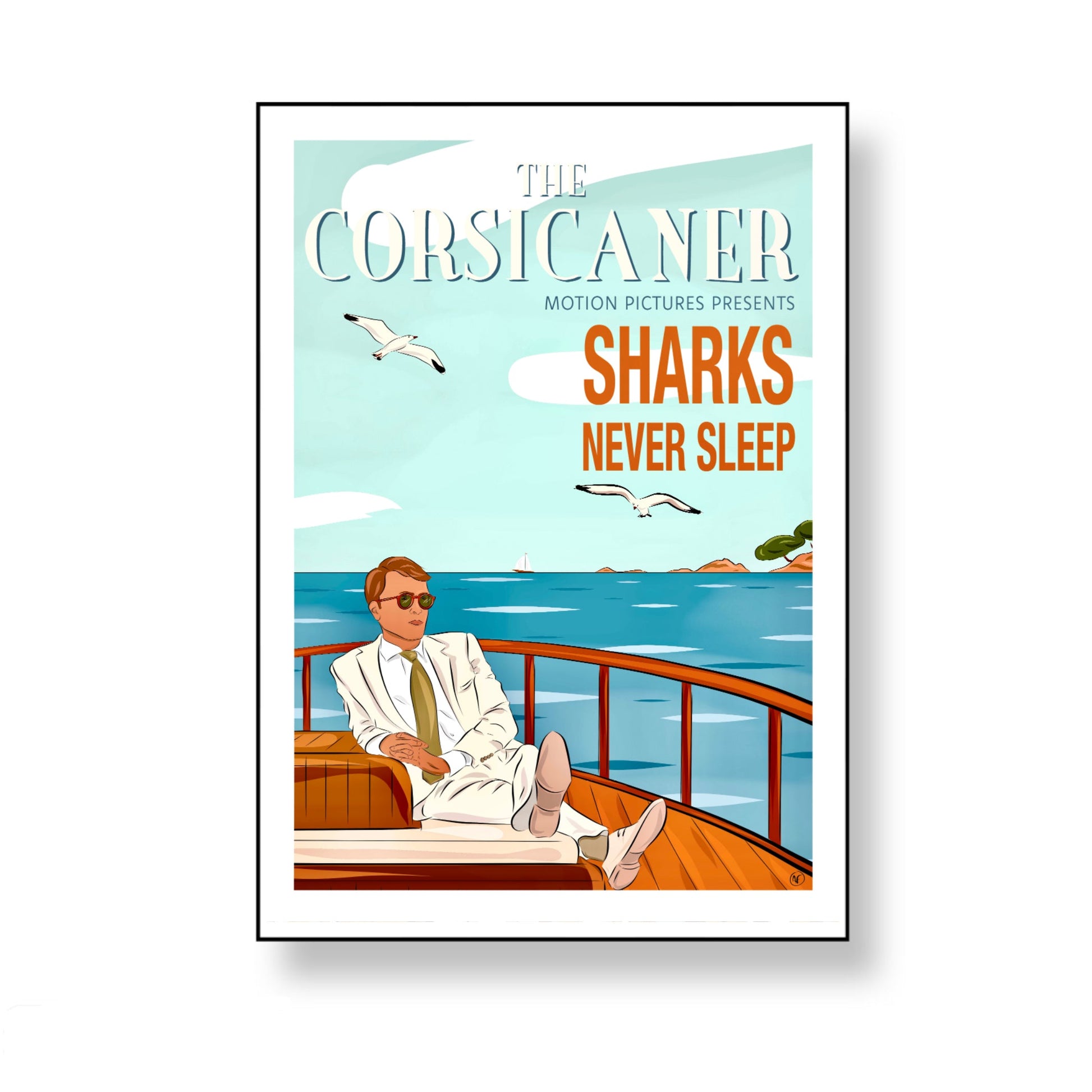 Sharks never sleep (tirage d’art) - The Corsicaner