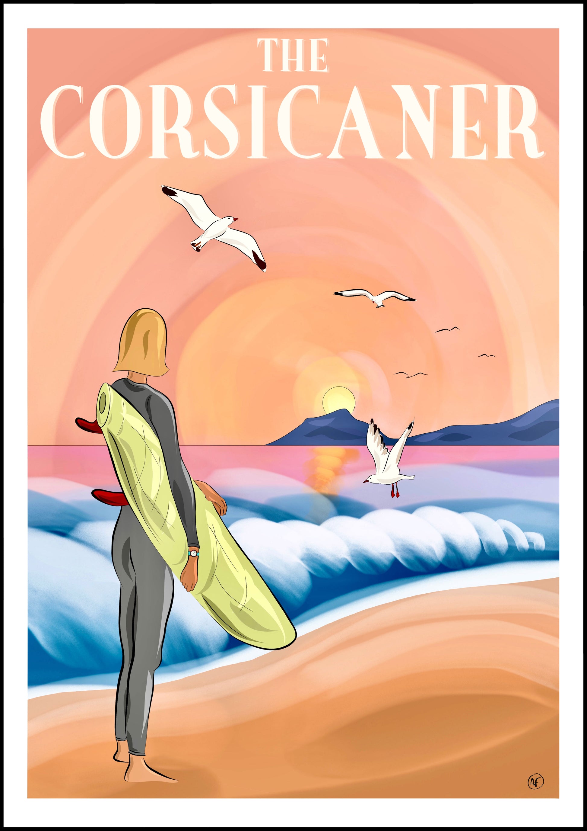 Sunset on the rock - The Corsicaner