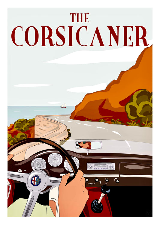 Sur la route des calanques (tirage d’art) - The Corsicaner