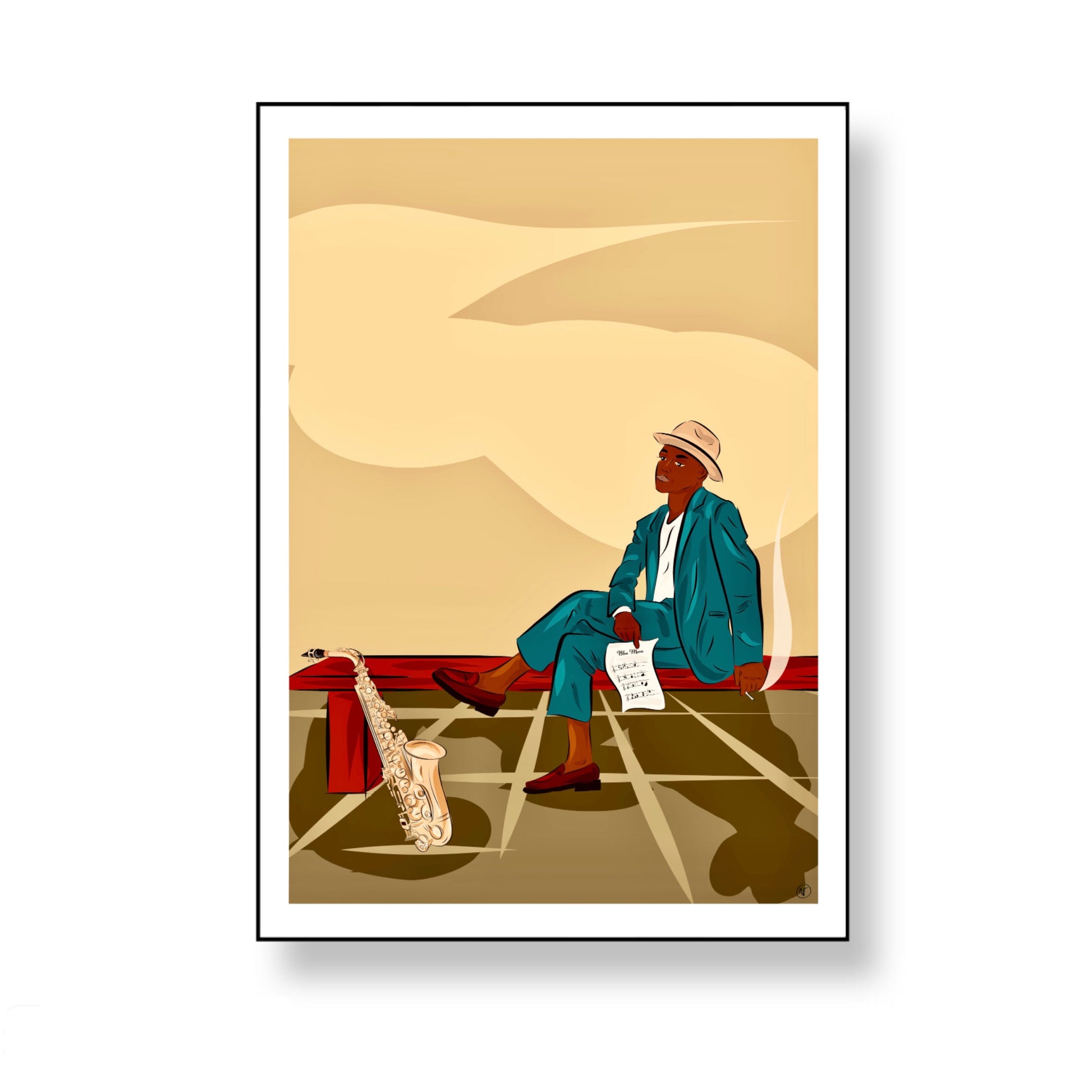 The blues (tirage d’art) - The Corsicaner