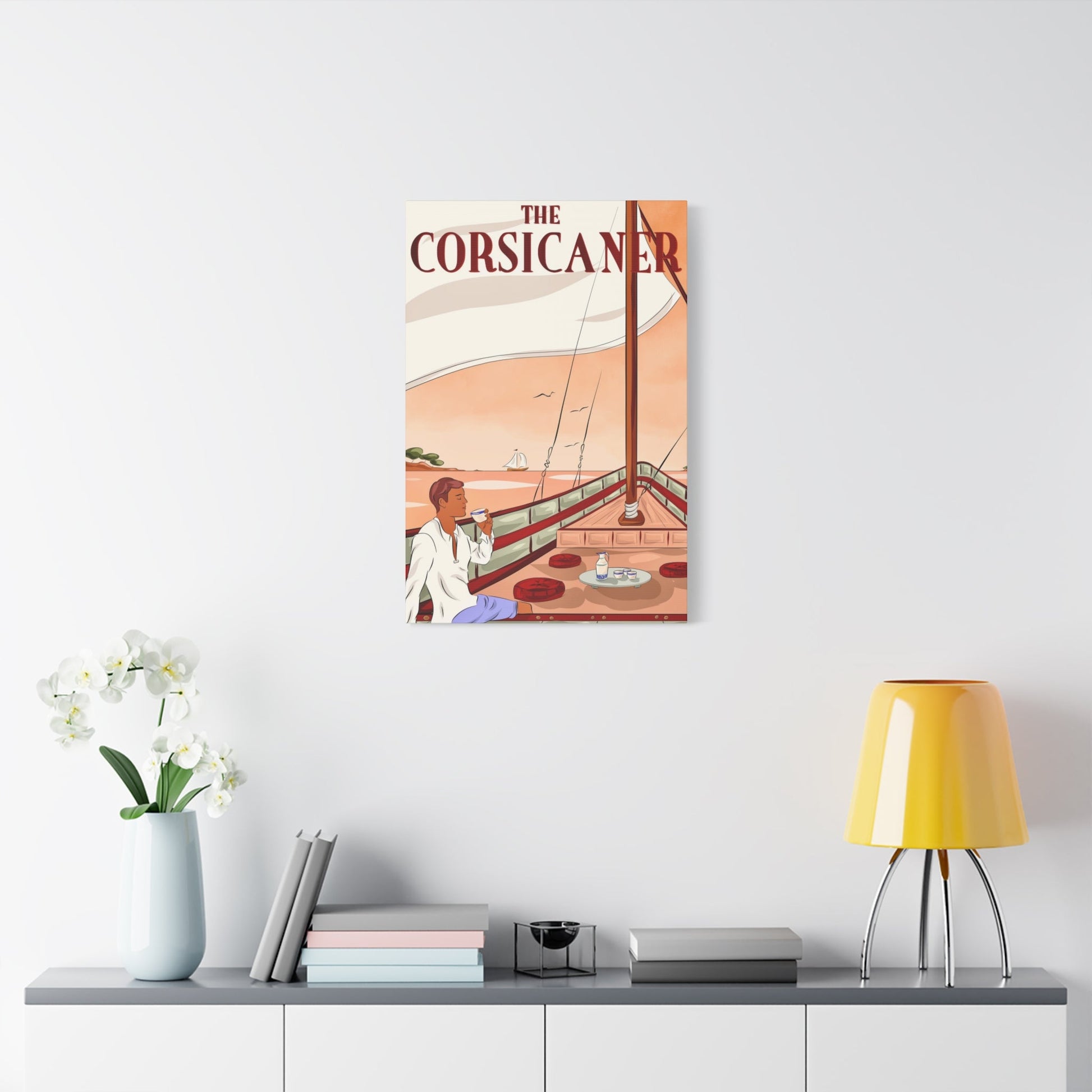 "The present moment" - Matte Canvas Coastal Wall Art by The Corsicaner - The Corsicaner