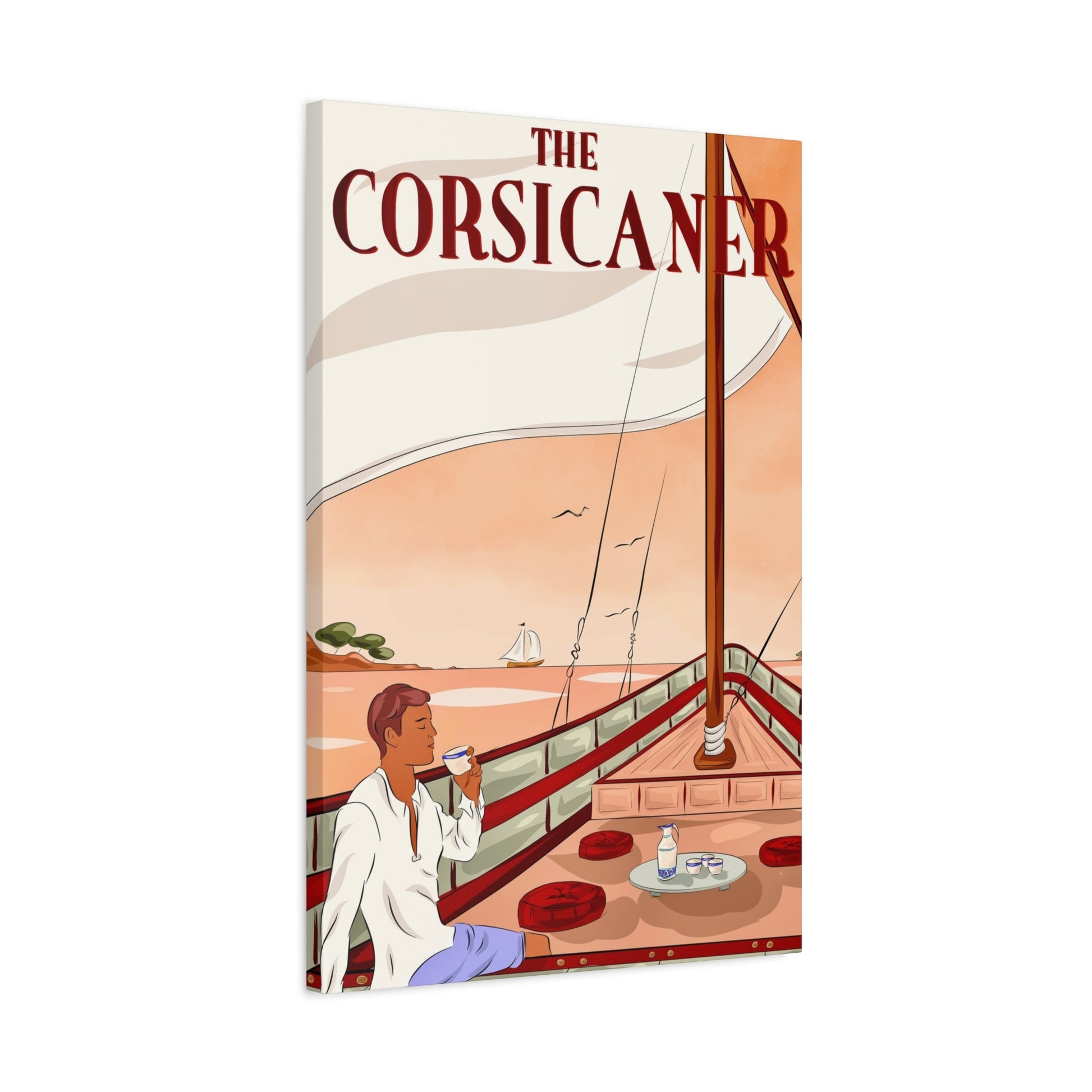 "The present moment" - Matte Canvas Coastal Wall Art by The Corsicaner - The Corsicaner