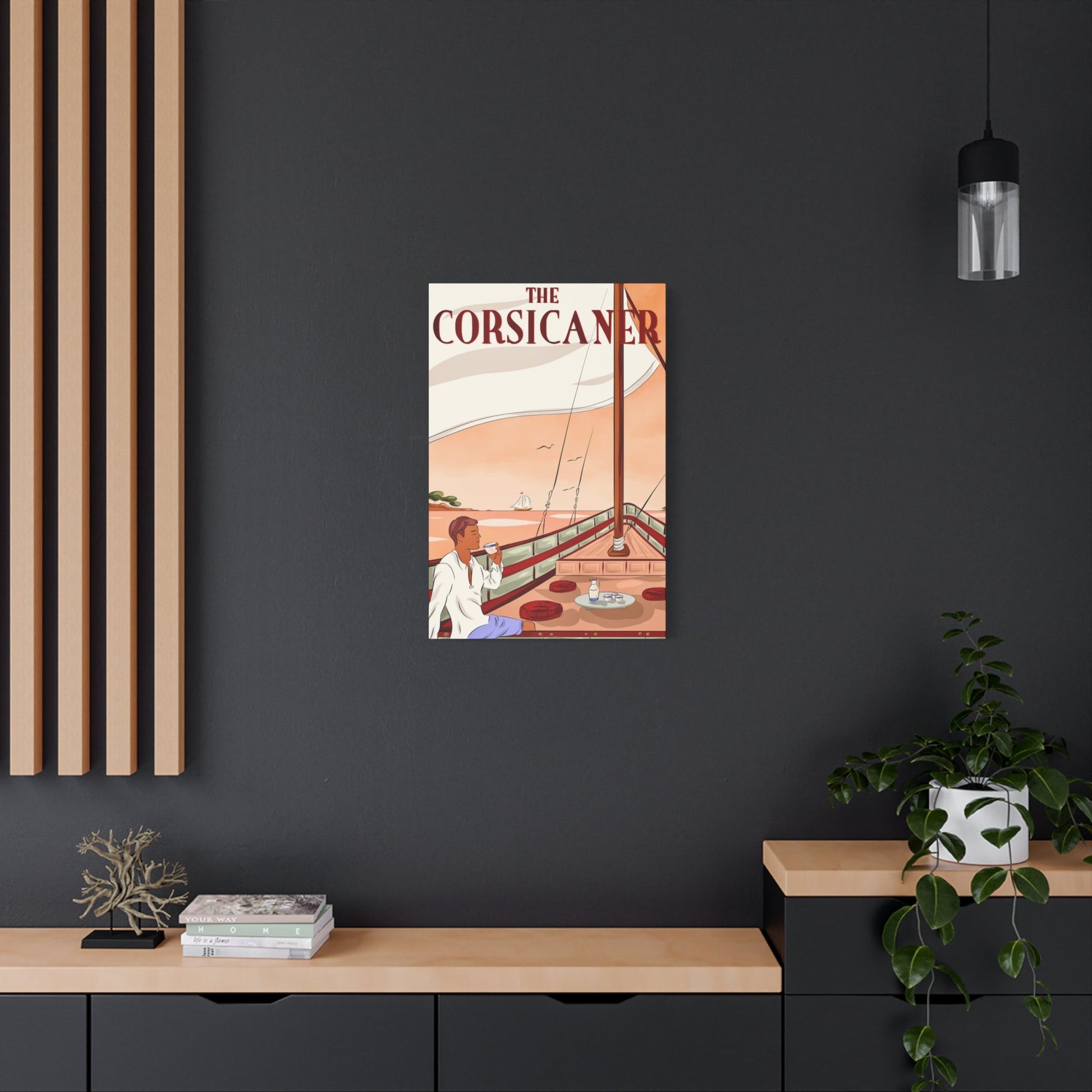 "The present moment" - Matte Canvas Coastal Wall Art by The Corsicaner - The Corsicaner