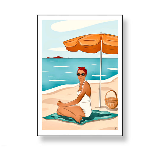 Wall art, coastal wall art, retro wall art, home decor