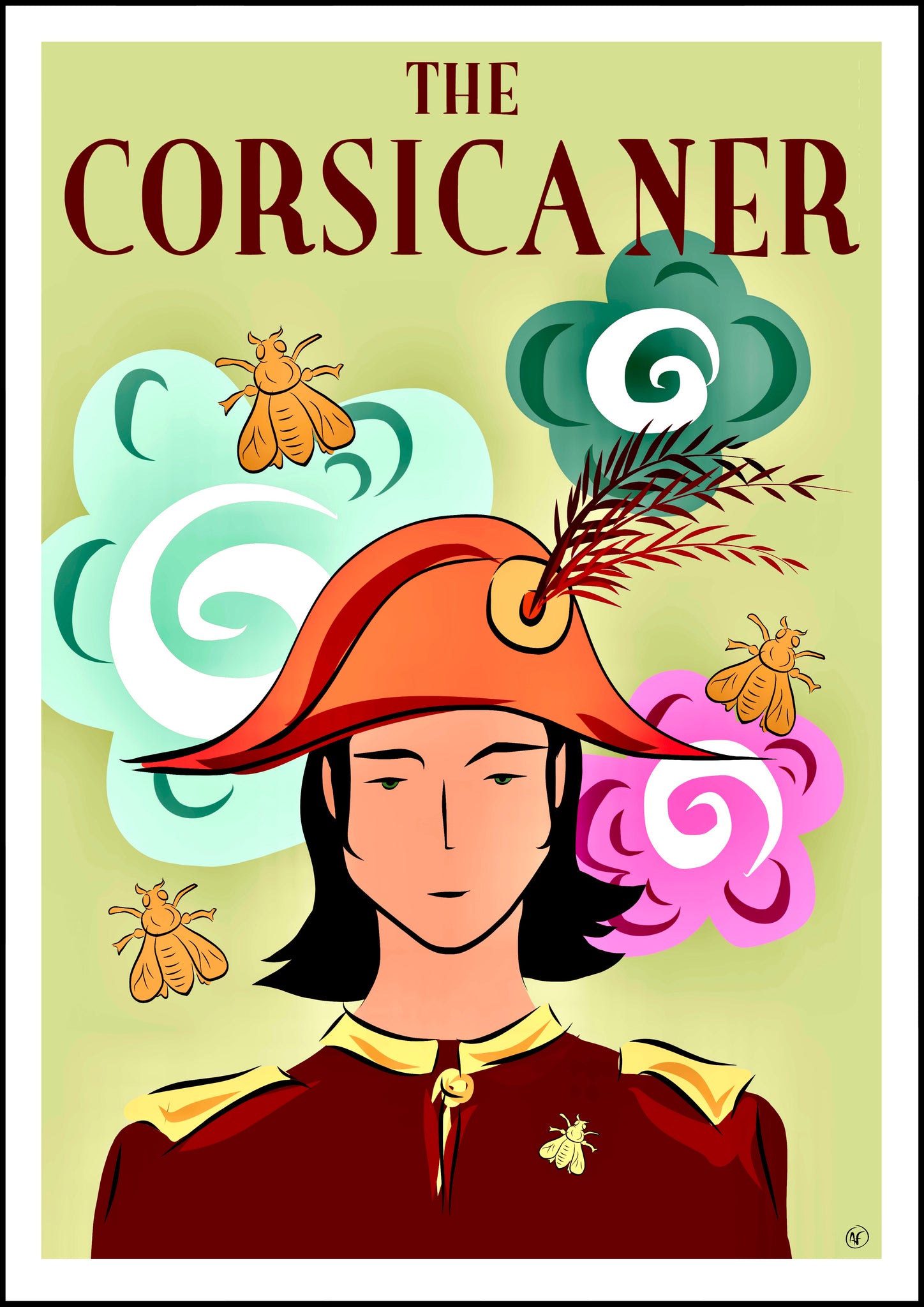 Affiche d’artiste THE CORSICANER - Art print - Napoleon - poster d’art