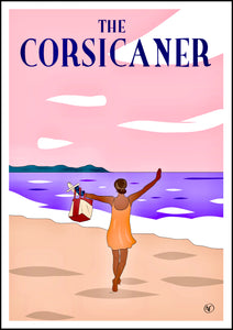 Affiche d’artiste THE CORSICANER - wall art - art print - seascape - poster d’art