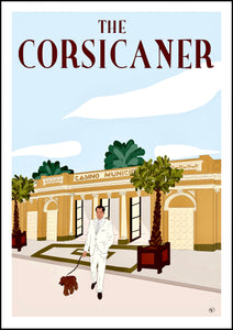 Tirage d’artiste THE CORSICANER- wall art - casino - art print - poster d’art