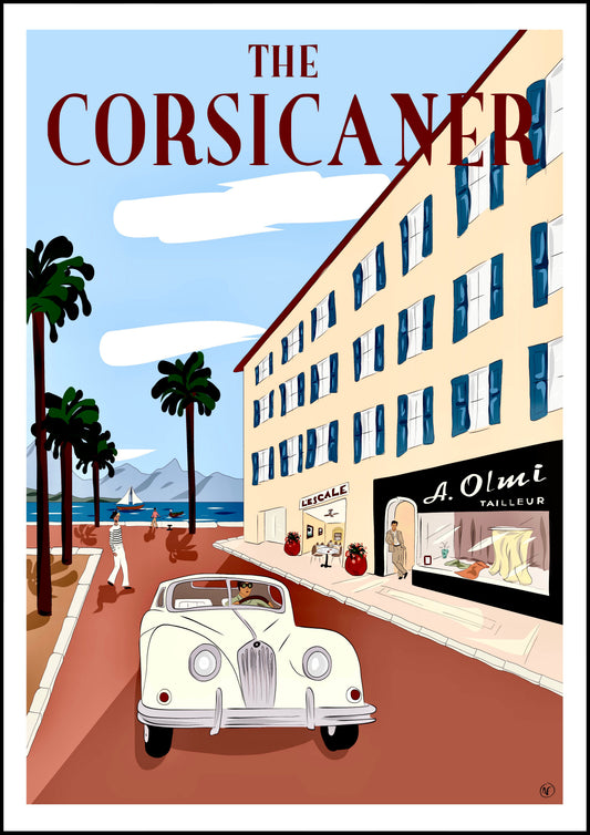 La place des Palmiers (tirage d’art) - The Corsicaner