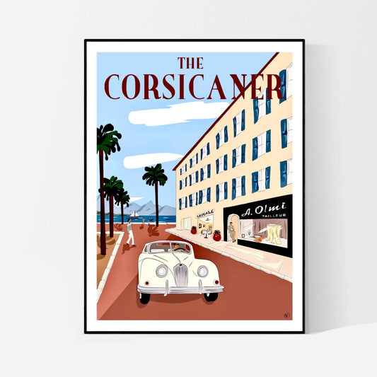 La place des Palmiers (tirage d’art) - The Corsicaner