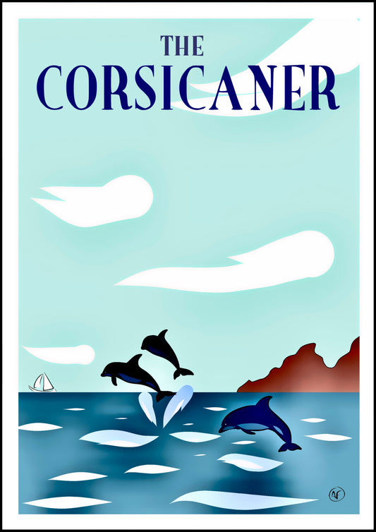 Les dauphins (tirage d’art) - The Corsicaner