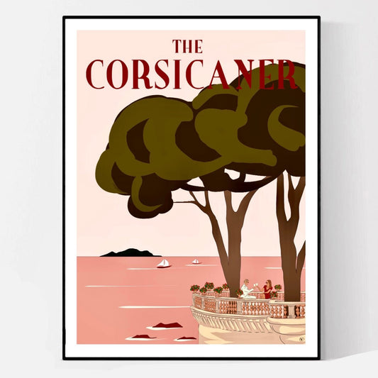 Une terrasse avec vue (tirage d’art) - The Corsicaner