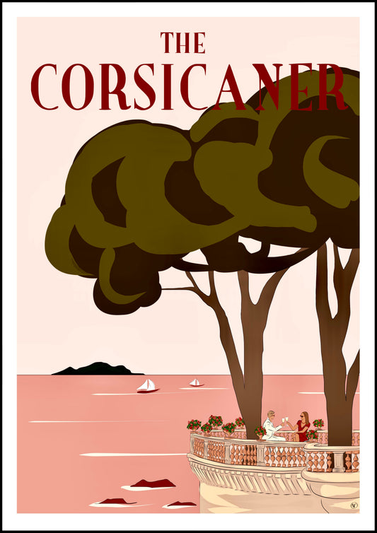 Une terrasse avec vue (tirage d’art) - The Corsicaner